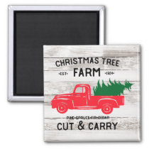 Christmas Tree Farm Farmhouse Style Magnet