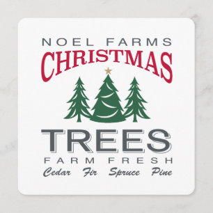 CHRISTMAS TREE FARM INVITATION