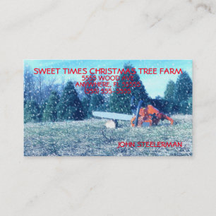 Christmas Tree Farm Winter Business Card