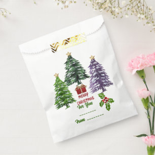 Christmas Tree  Favor Bag