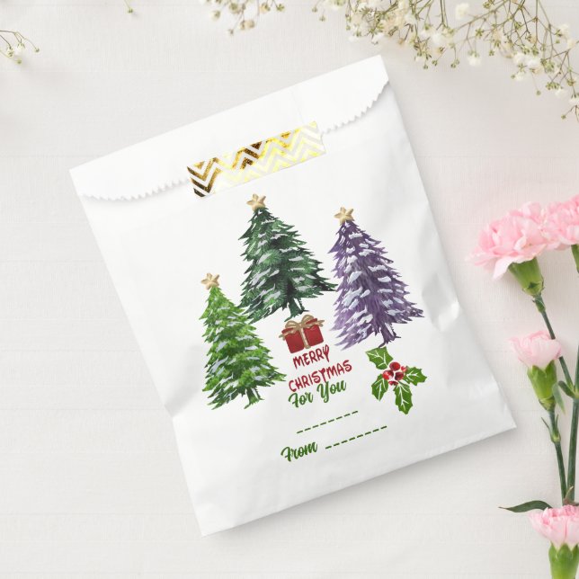 Christmas Tree  Favor Bag (Sealed)