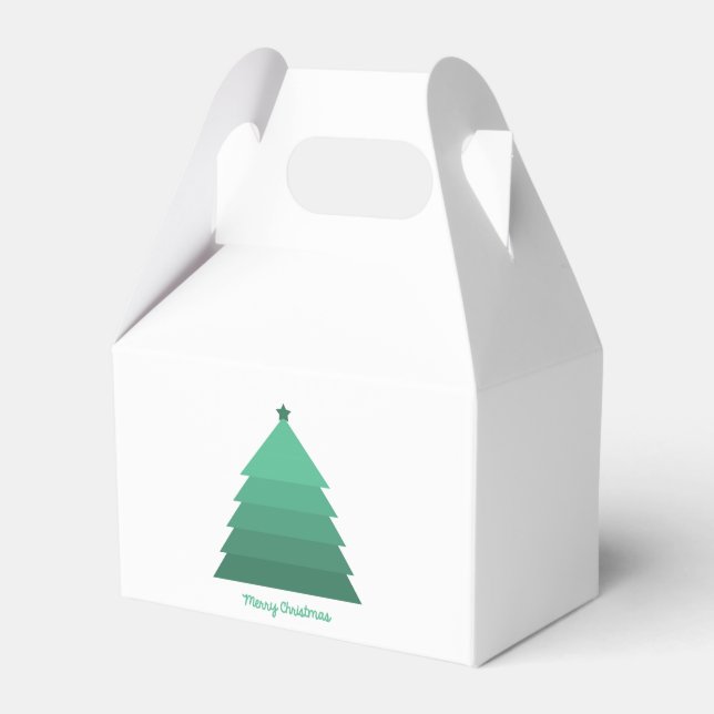 Christmas Tree Favor Box (Front Side)