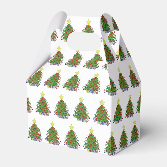 Christmas tree favor boxes (Front Side)