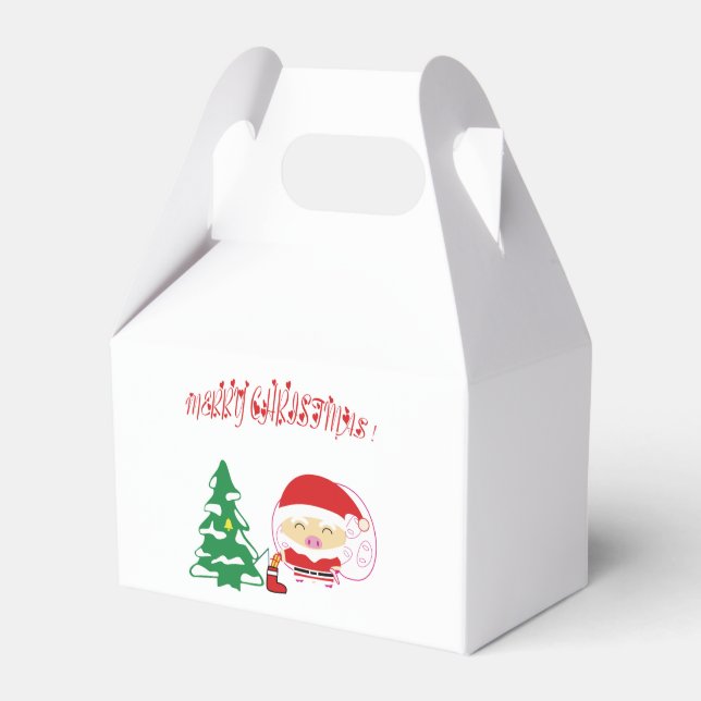 Christmas tree favor boxes (Front Side)