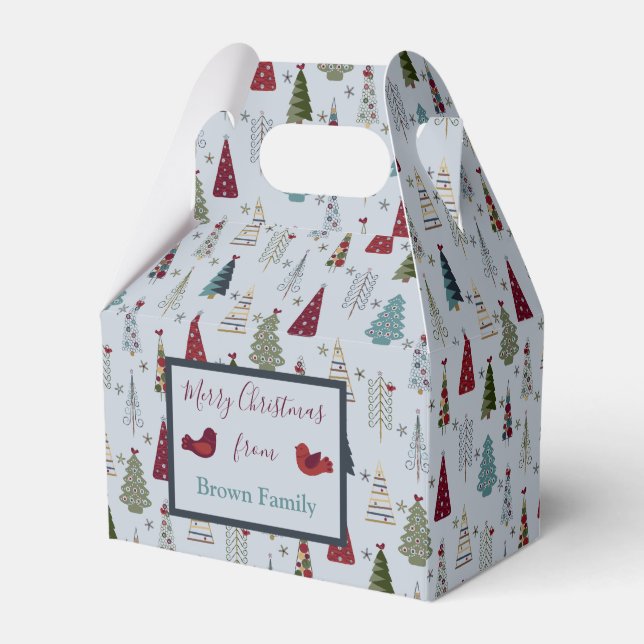 Christmas Tree Favor Boxes (Front Side)