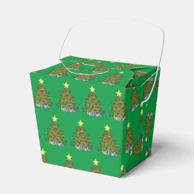 Christmas tree favor boxes (Front Side)