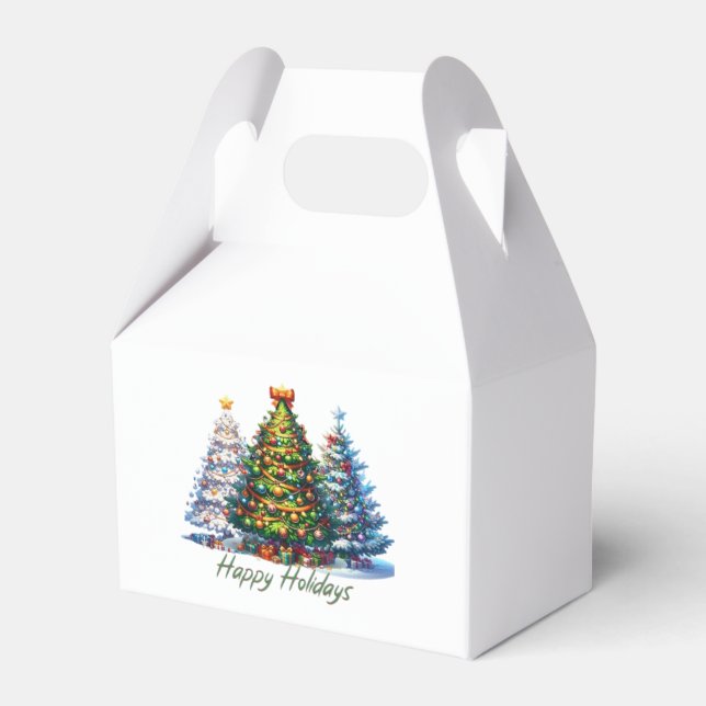 Christmas tree  favor boxes (Front Side)