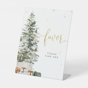 Christmas Tree Favors Sign