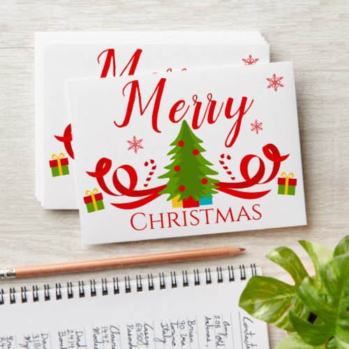 Christmas Tree Festive Cash Gift Envelope