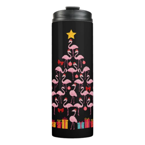 Christmas Tree Flamingo     Thermal Tumbler