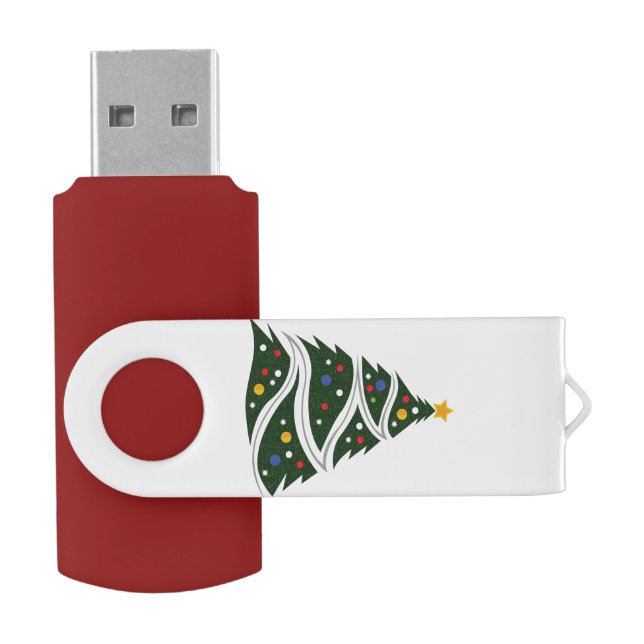 Christmas Tree Flash Drive (Opened)