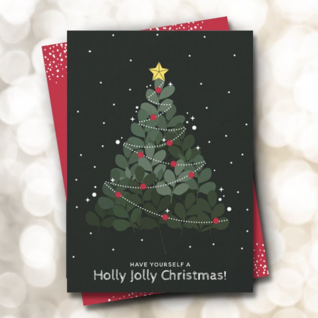 Christmas Tree Flat Holiday Card (Creator Uploaded)