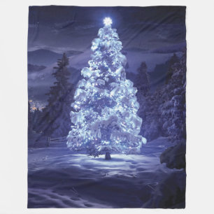 Christmas Tree Fleece Blanket