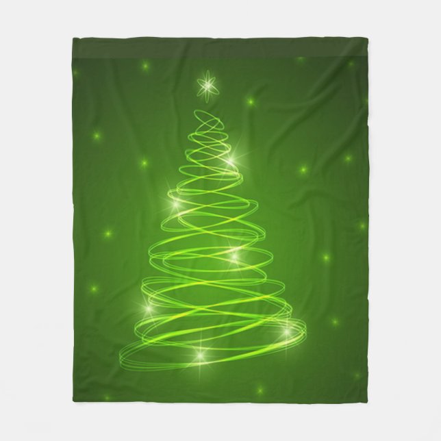 Christmas Tree Fleece Blanket (Front)