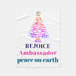 Christmas Tree Fleece Blanket