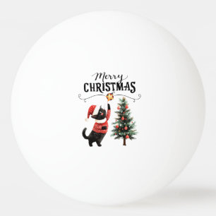 Christmas Tree for Player who loves Cat Ping Pong Ball