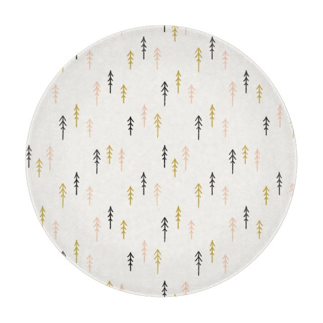 Christmas Tree Forest Pattern Cutting Board (Front)