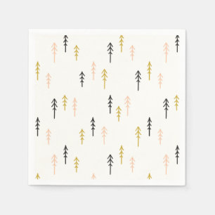 Christmas Tree Forest Pattern Napkins
