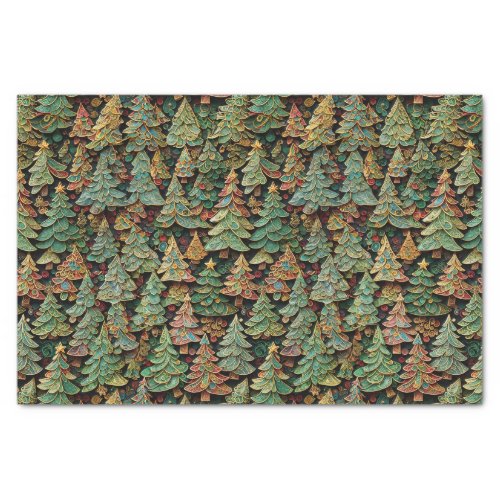 Christmas Tree Forest Whimsey  Tissue Paper