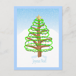 Christmas Tree - French Language Postcard