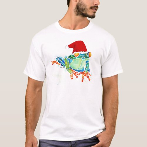 Christmas Tree Frog T Shirts