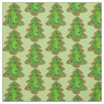 Christmas Tree Frosted Green Sugar Cookies Holiday Fabric