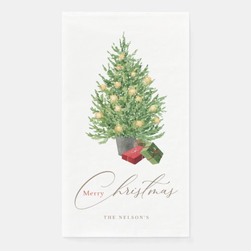 Christmas Tree  Garland Holiday Party Paper Guest Towels
