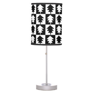 Christmas Tree Geometric Festive Modern Elegant Table Lamp
