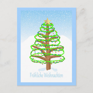 Christmas Tree - German Language Postcard