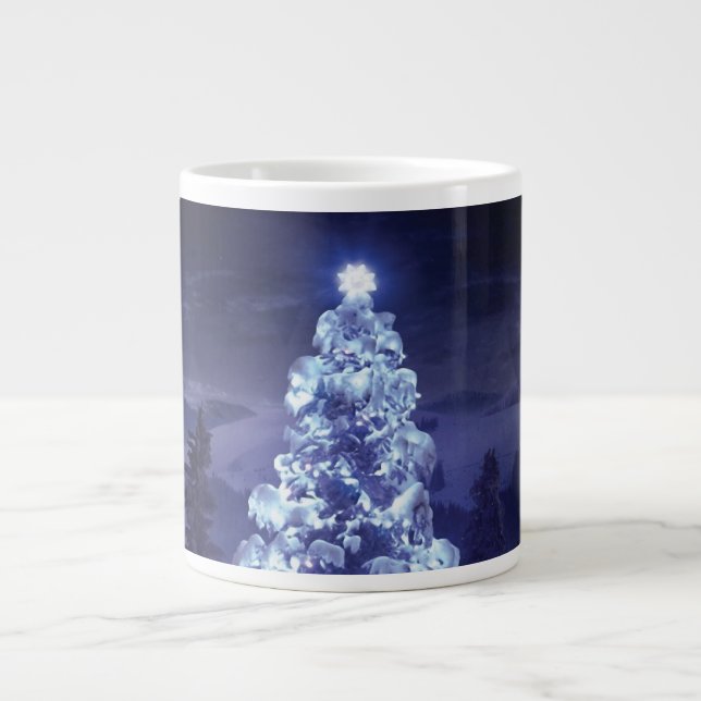 Christmas Tree  Giant Coffee Mug (Front)