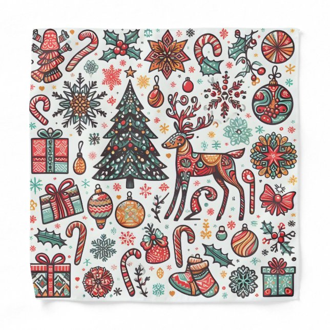 Christmas Tree Gift Bandana (Front)