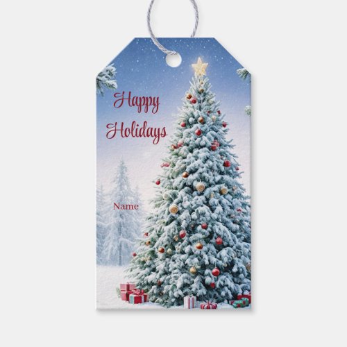 Christmas Tree Gift Tag