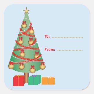 Christmas to from stickers