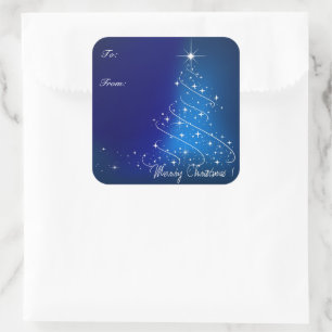 Christmas Tree Gift Tag Stickers
