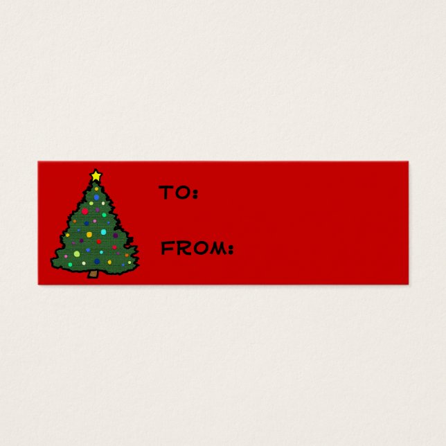 Christmas Tree Gift Tags (Front)