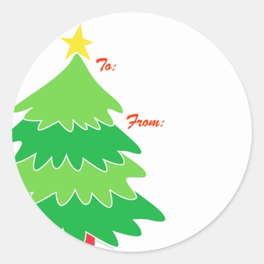 Christmas Tree Gift Tags Zazzle Com