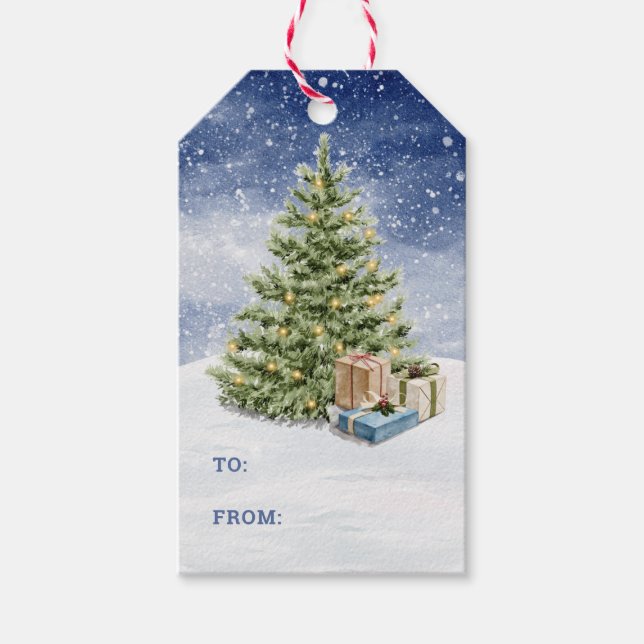 Christmas Tree Gift Tags (Front)