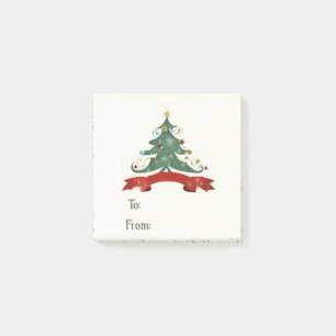 Christmas Tree Gift Tags Post-it Notes