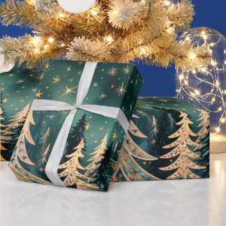 Christmas tree gift wrap