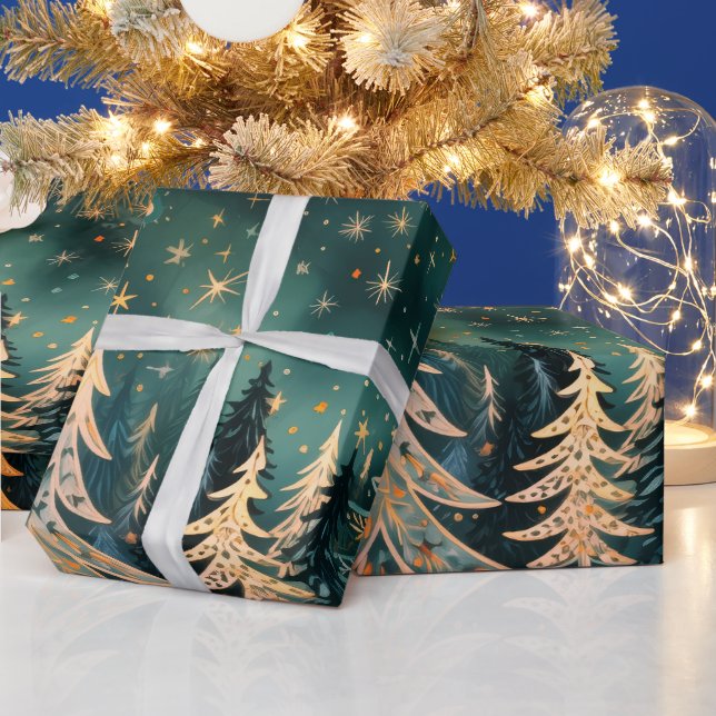 Christmas tree gift wrap (Holidays)