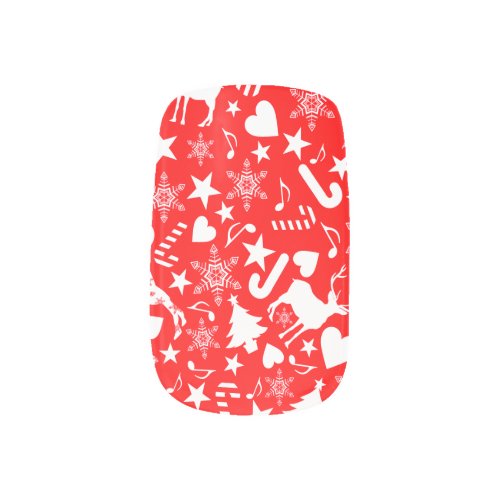 Christmas Tree GiftsCandy Cane And Decorations Minx Nail Art