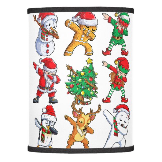 Christmas Tree Gingerbread Christmas Santa Gingerb Lamp Shade (Front)