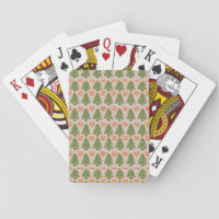 Christmas Tree & Gingerbread man Playing Cards