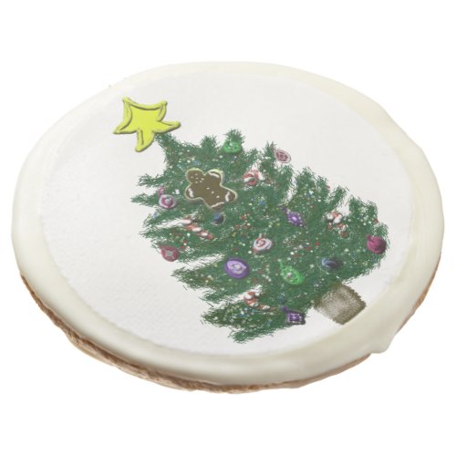 Christmas Tree Gingerbread Man Sugar Cookie