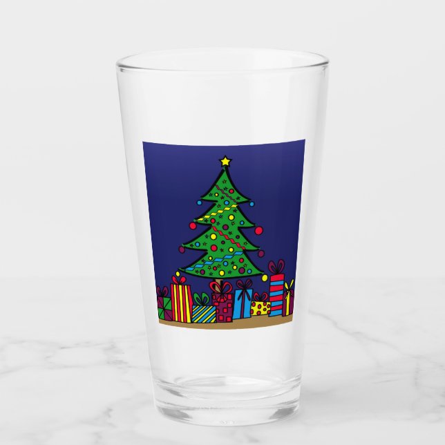 Christmas tree glass (Front)