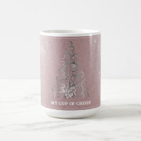 Christmas Tree Glitter and Snowflakes | Pink