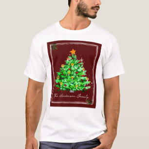 Christmas Tree Glow Custom T-Shirt