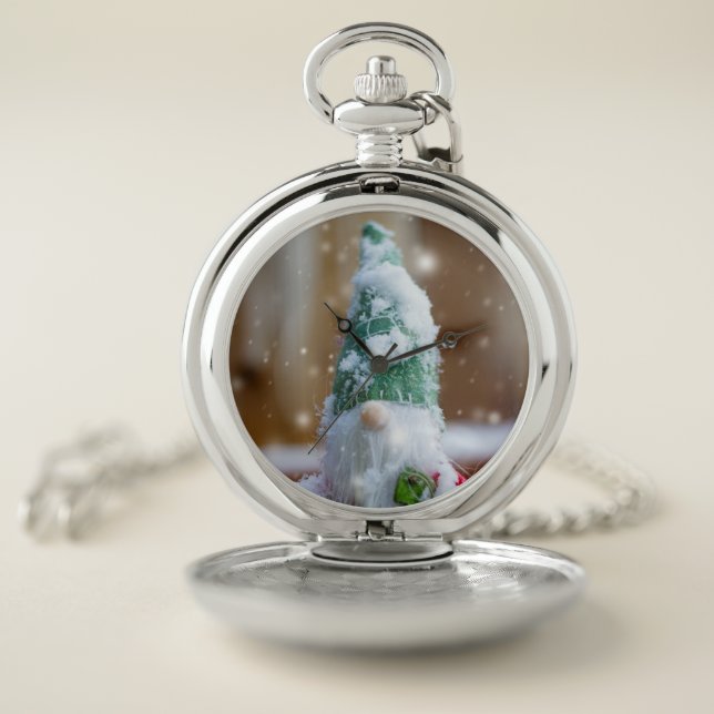 Christmas Tree Gnome VI Pocket Watch (Inside)
