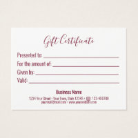 Red Bow Gift Card