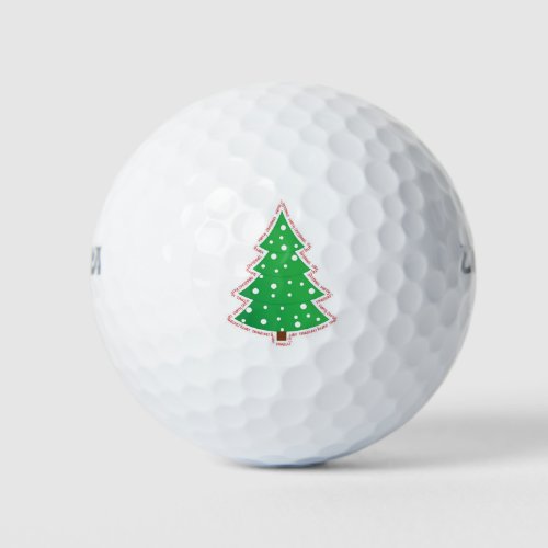 Christmas Tree Golf Balls